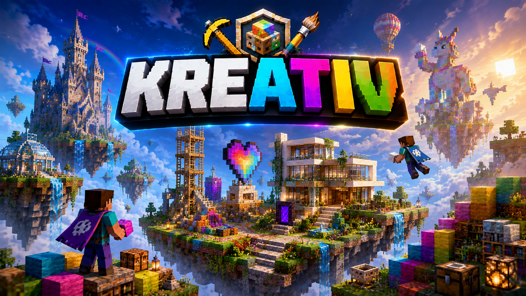 Kreative Minecraft Stadt